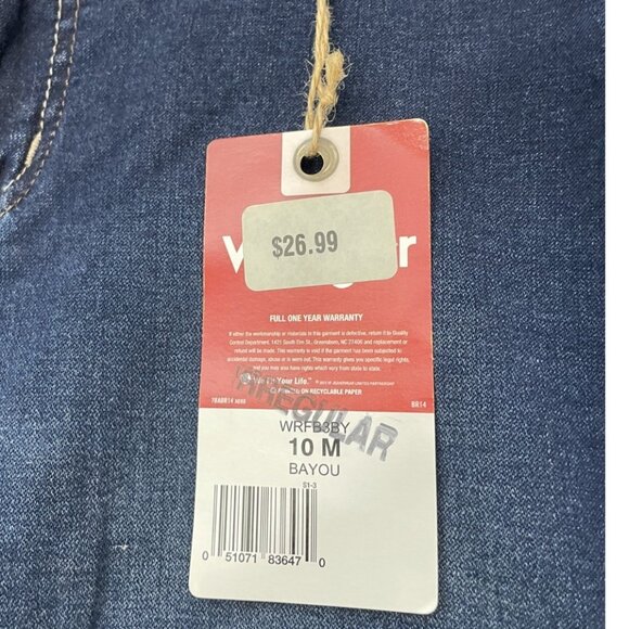 Wrangler Women's Stretch Denim Jeans Size 10M Dark Blue Pockets NWT - Picture 4 of 11